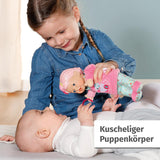 BABY född för bebisar Avgift Mjuk kroppsdocka med fingerfickor i armarna 26 cm hög handdocka 834695 Zapf Creation