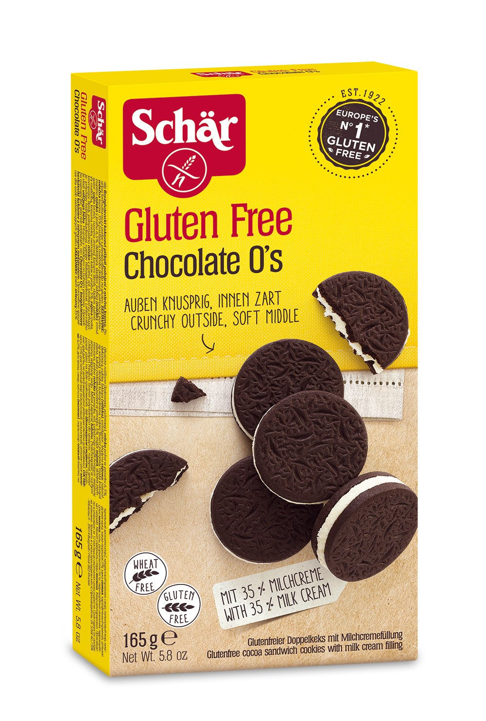 Glutenfri Choklad O'S 165g, 6 st