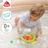 Fehn groda badnät - Babybadleksak för badkar - Flytande vattenleksak för glatt badkul - Badleksak för spädbarn och småbarn från 0+ månader Babyleksaker Naty Shop