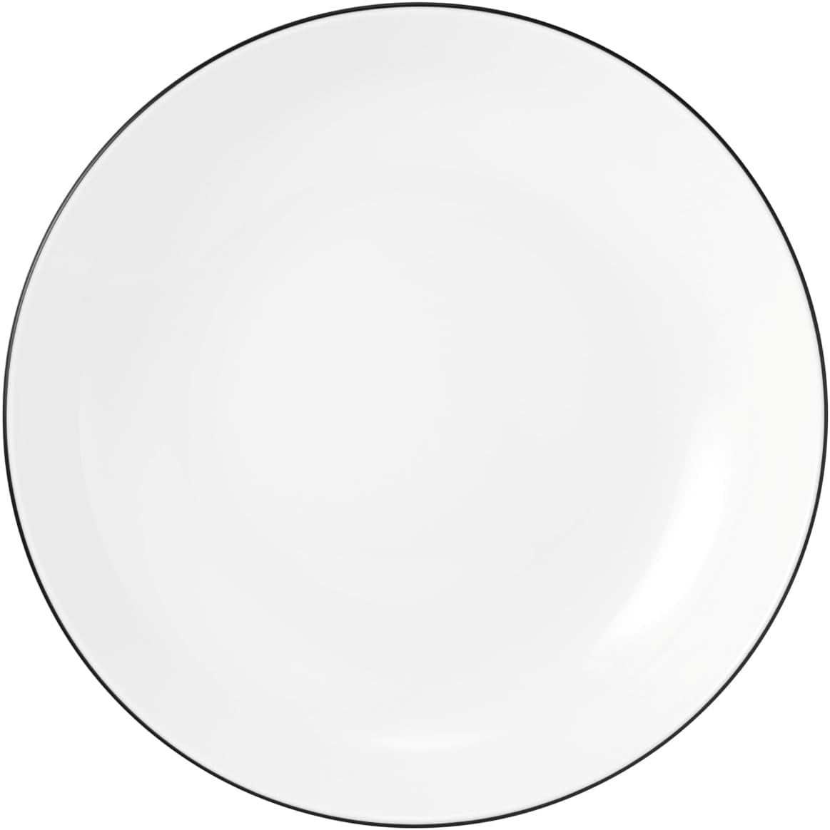 Seltmann Weiden servisset 001.737148 Lido - 6 mattallrikar + 6 bakgrundstallrikar - 12 delar - Black Line