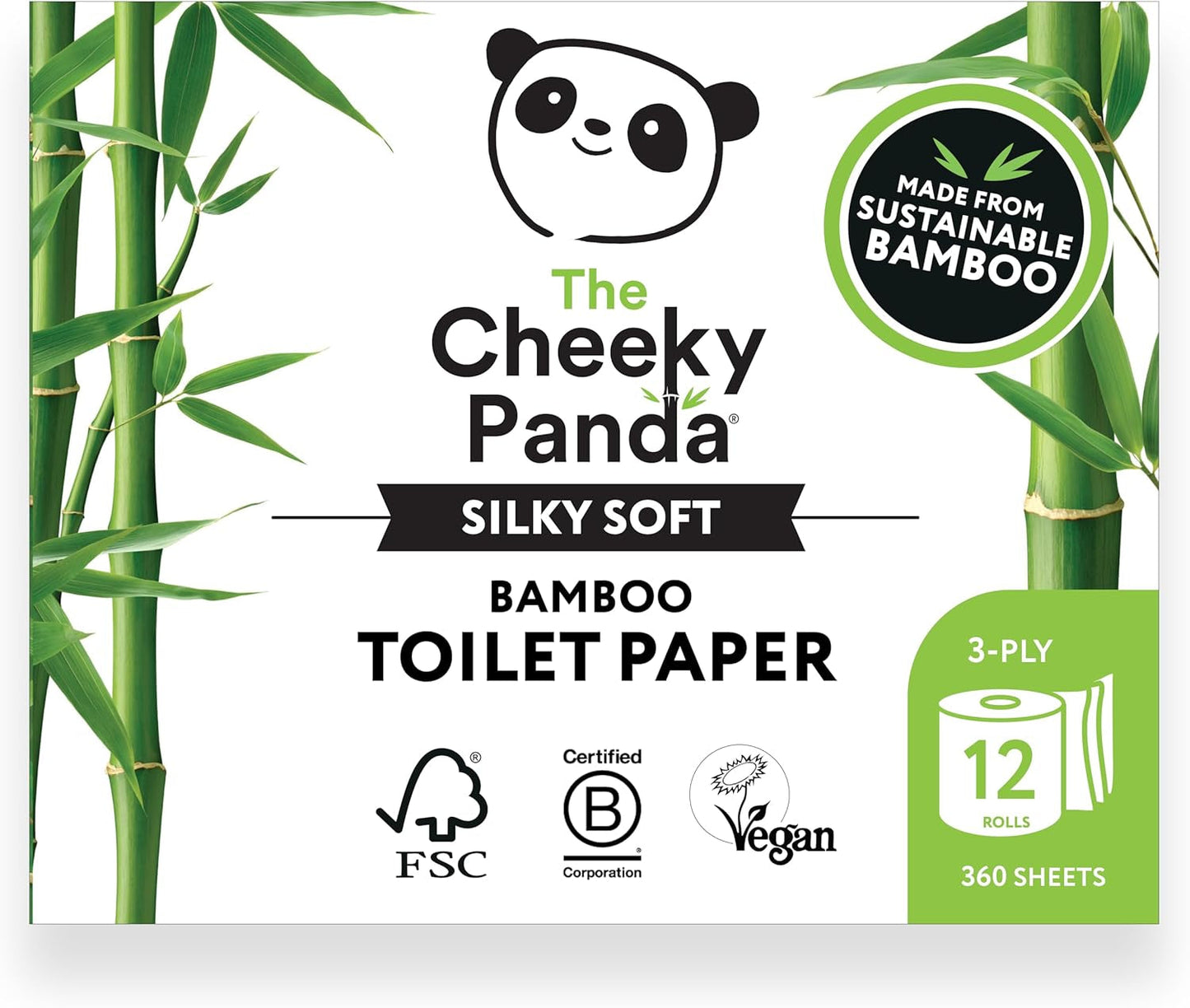 The Cheeky Panda Bamboo Cocktail Servetter | vita servetter 100 stycken pappersservetter