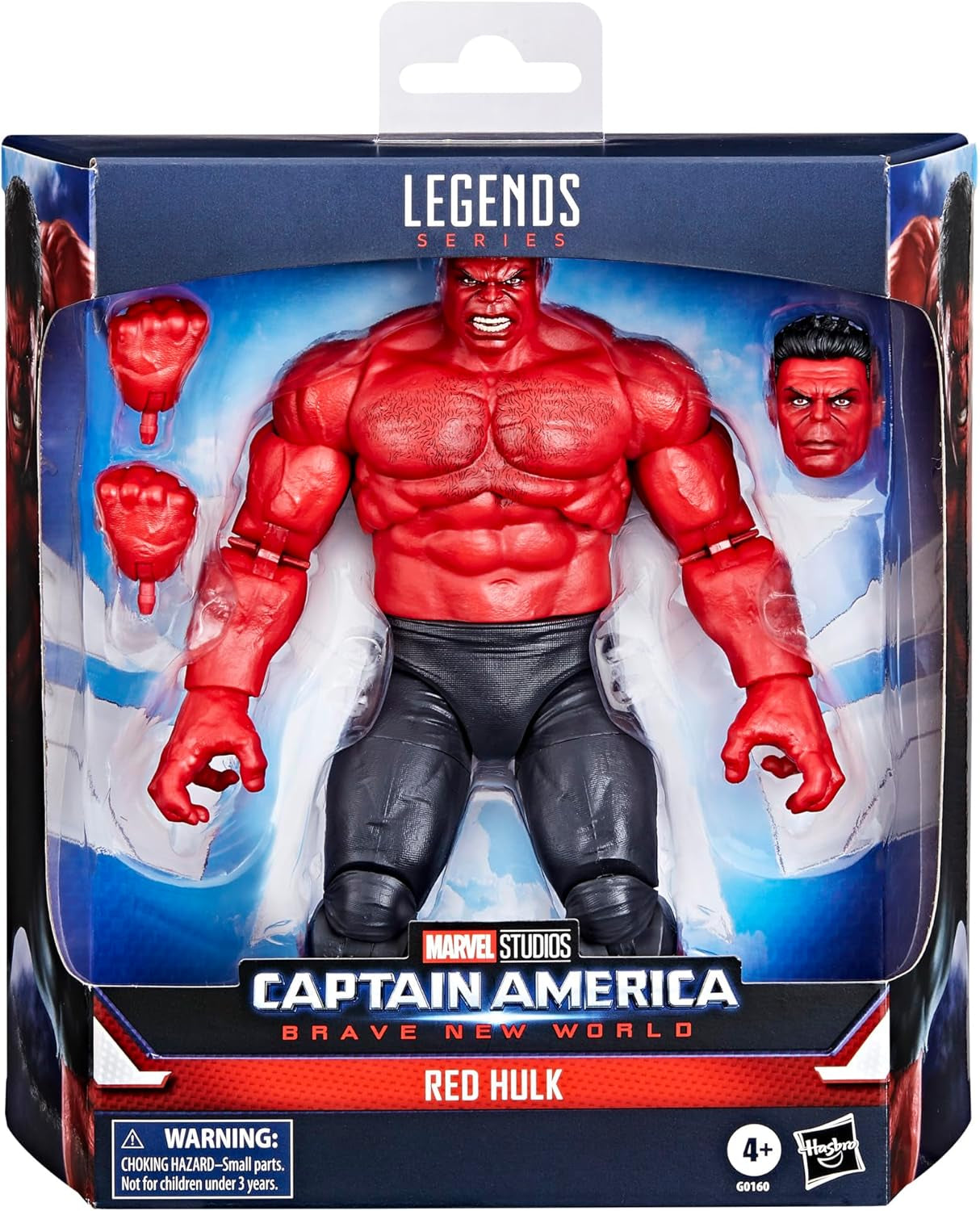 Marvel Legends Series Red Hulk Actionfigur (Skala: 15 Cm) För Captain America: Brave New World Actionfigurer Naty Shop