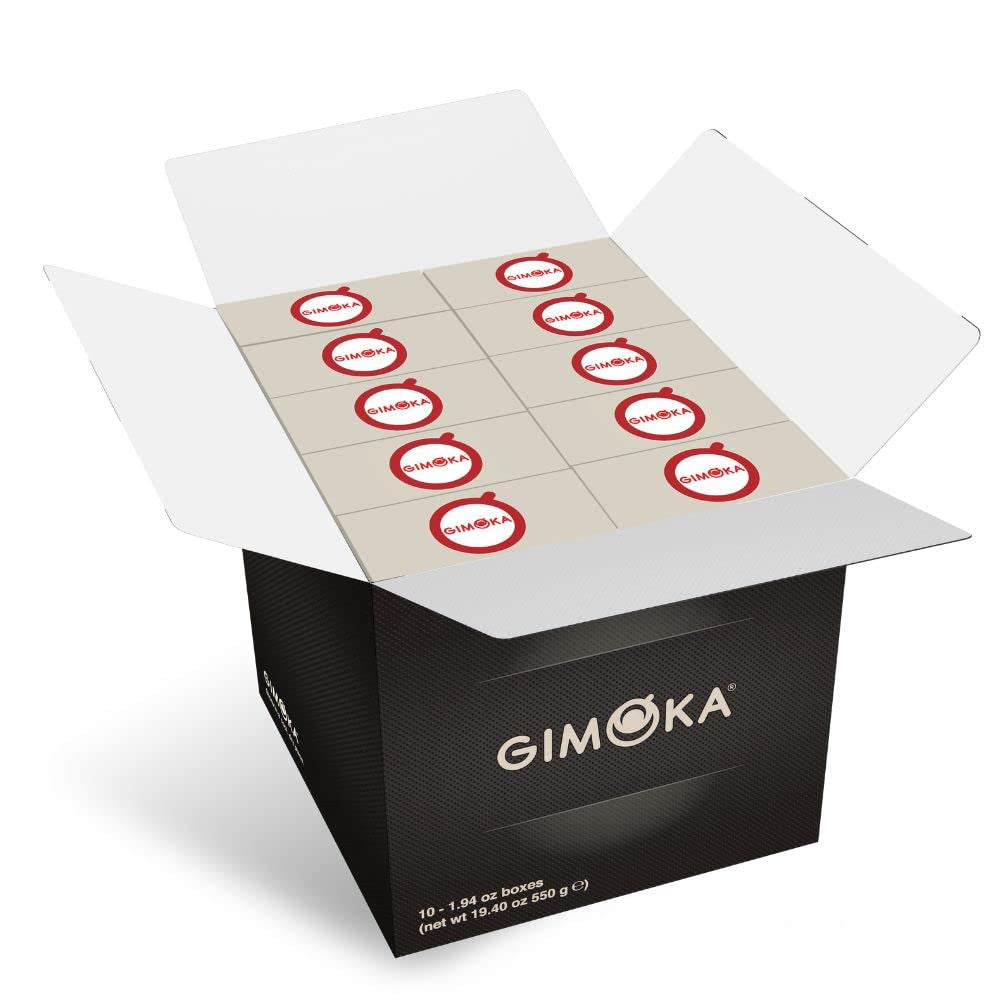 Gimoka Kaffeekapseln Espresso Intenso, Intensität 12/13-100 Kapsel - Kompatibel med Nespresso* Haushalts-Espressomaschinen - 100 Stück (10 x 10 Getränke) - Hergestellt i Italien