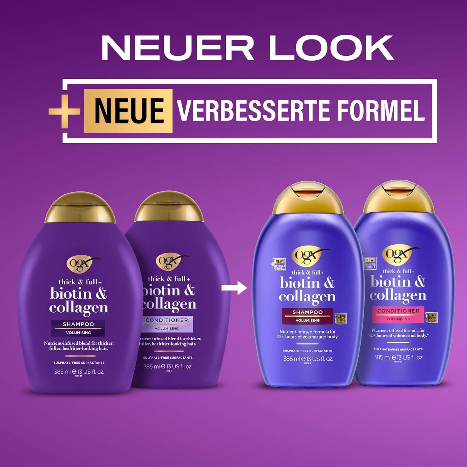 OGX Biotin och kollagen schampo, 385 ml Dusch och bad Naty Shop