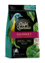 Cafe Quindio Gourmet - specialkaffe - 100 % Arabica kaffebönor, Colombia, 250 g - perfekt för portafiltermaskiner, helautomatiska maskiner, filterkaffe eller fransk press