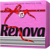 Renova Red Label Fuchsia Pappersservetter - 70 servetter
