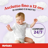 Huggies Ultra Comfort-blöjor, storlek 4 (9-14 kg), paket med 72 blöjor