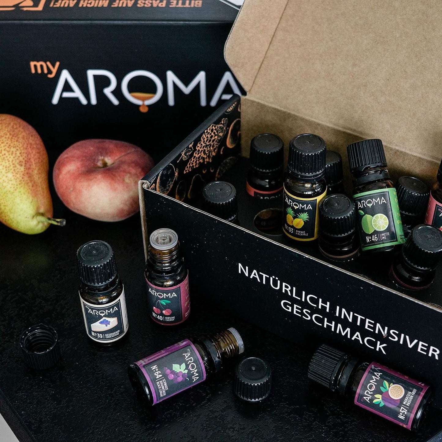 Myaroma | Set: Forest & Meadow - Ren naturlig smak med fruktsmak och fruktsmak (5 x 10 ml) | Sockerfria och osötade Naty Shop Sweeteners