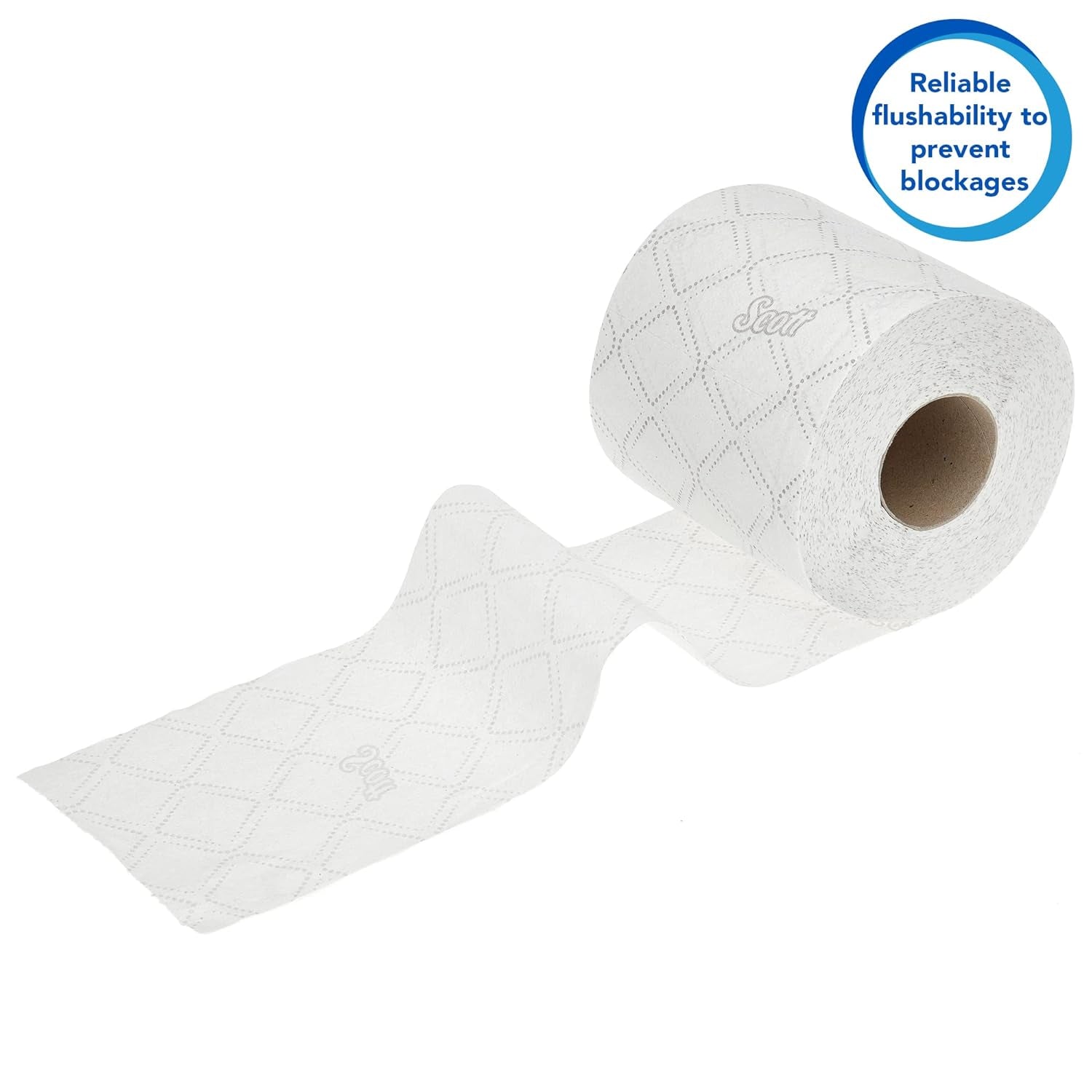Scott® Essentialtm 8519 Toalettpapper 2 Ply White Fsc Certified Recycled Fiber Toalettpapper 64 rullar X 350 ark (totalt 22 400 ark)