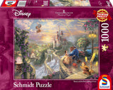 Schmidt Spiele Pussel 59475 - Thomas Kinkade, Disneys skönhet och odjuret, 1 000 pusselbitar [Amazon Exclusive] Pussel Naty Shop Standardtitel
