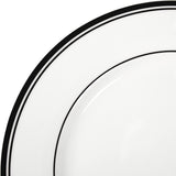 Amazon Basics Coffee Black Rim 16-delad servisset för 4