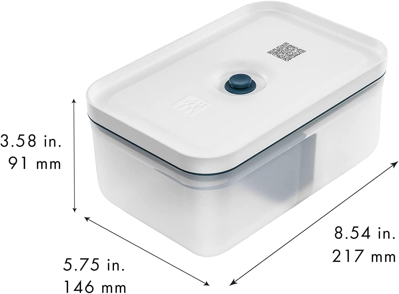 Zwilling Fresh & Save vakuum matlåda / kylförvaring, 3 st, plast, halvtransparent, La Mer Matförvaringslådor Naty Shop