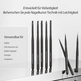 Nagel Pinsel 8 Stück Pinsel Für Gelnägel, Nageldesign Gel Pinsel Dotting Painsel Line Penna Für Nagelack Gel Acryl Nagel Pinsel Nailart Kit Acryl Pinsel Fineliner Nägel Selber Machen