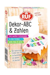 RUF Mini Marshmallows, pastellfärger, 45 gram Naty Shop Letters + Numbers 32 gram