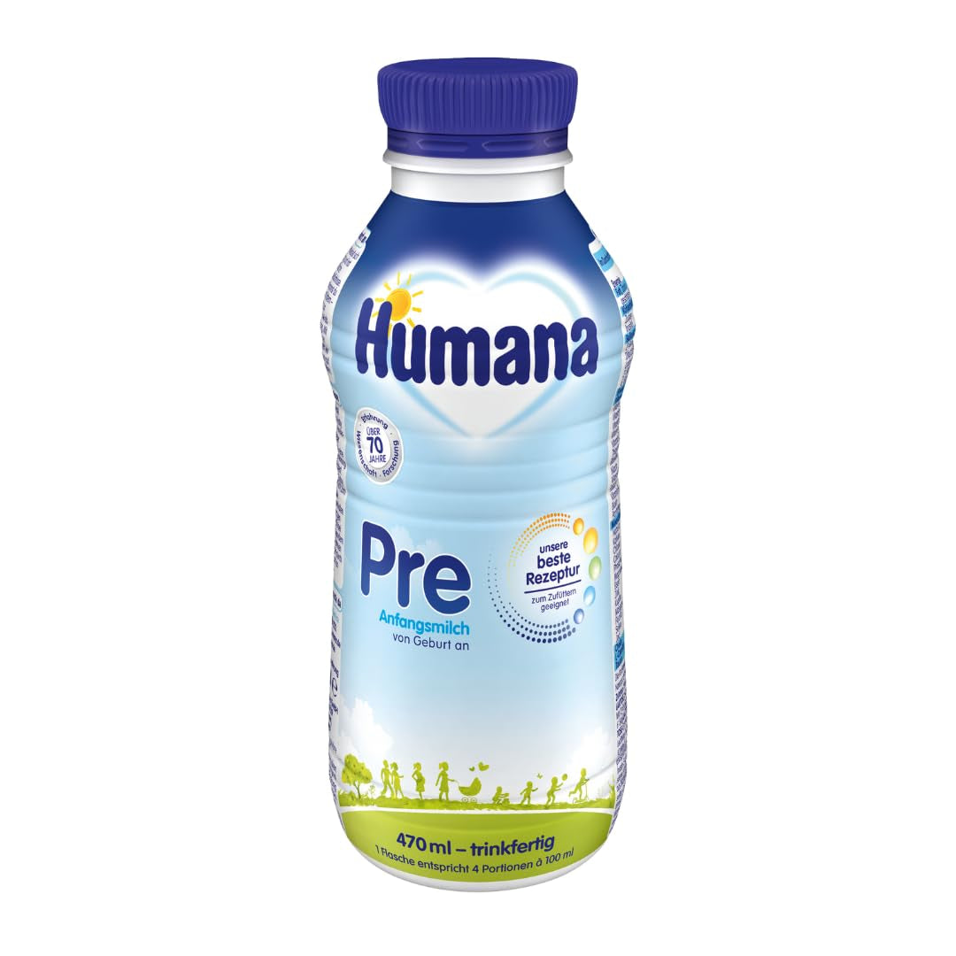Humana PRE spädbarnsmjölk, färdig att dricka, 470 ml flaska