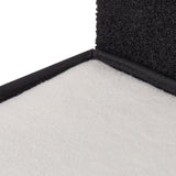 Relaxdays Katzenhöhle, hopfällbar, 3 Liegeplätze, Katzenhaus mit Kratzfläche, HBT: 36,5x112x41 cm, Katzenversteck, schwarz