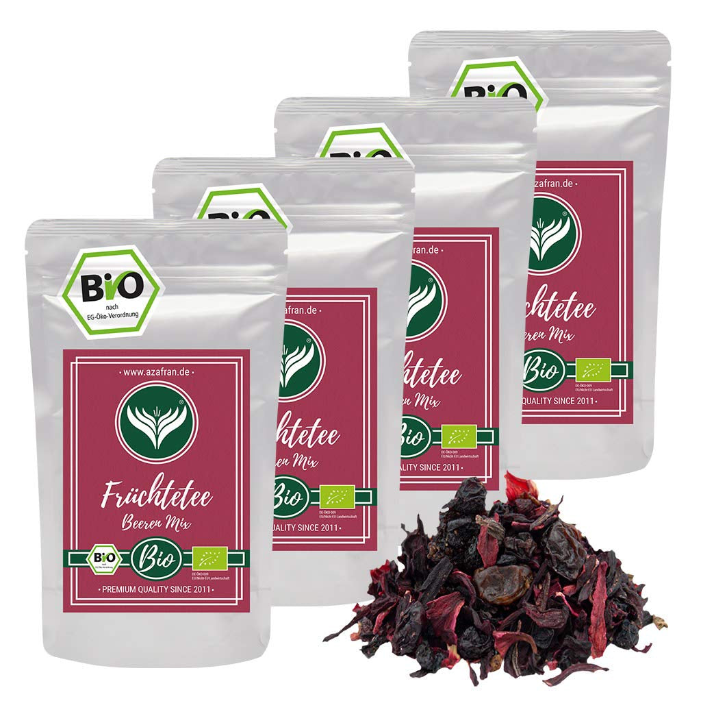 Azafran BIO Fruktte Blandning av röda frukter 250 g