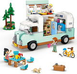 LEGO Friends husvagn, rollspelsbyggsats med leksakskaravan, present till tjejer från 7 år och uppåt, kreativ lekset med 3 minifigurer och illerdjursfigur 42663 Byggset Besuche den LEGO-Store