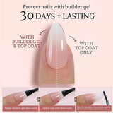 150 st Gradient False Nails Kit - 5 färger Ombre Design Självhäftande konstgjorda naglar - Heltäckande för kvinnor och tjejer - Glansiga lösnaglar för gör-det-själv-manikyr (fyrkantig)