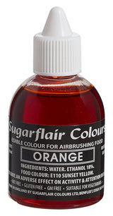 Sugarflair Airbrush Matfärgning Guldguld Ätbar flytande matfärgning Airbrush Färgning Kakor Muffins Glasyr och tårtdekorering - 60ml