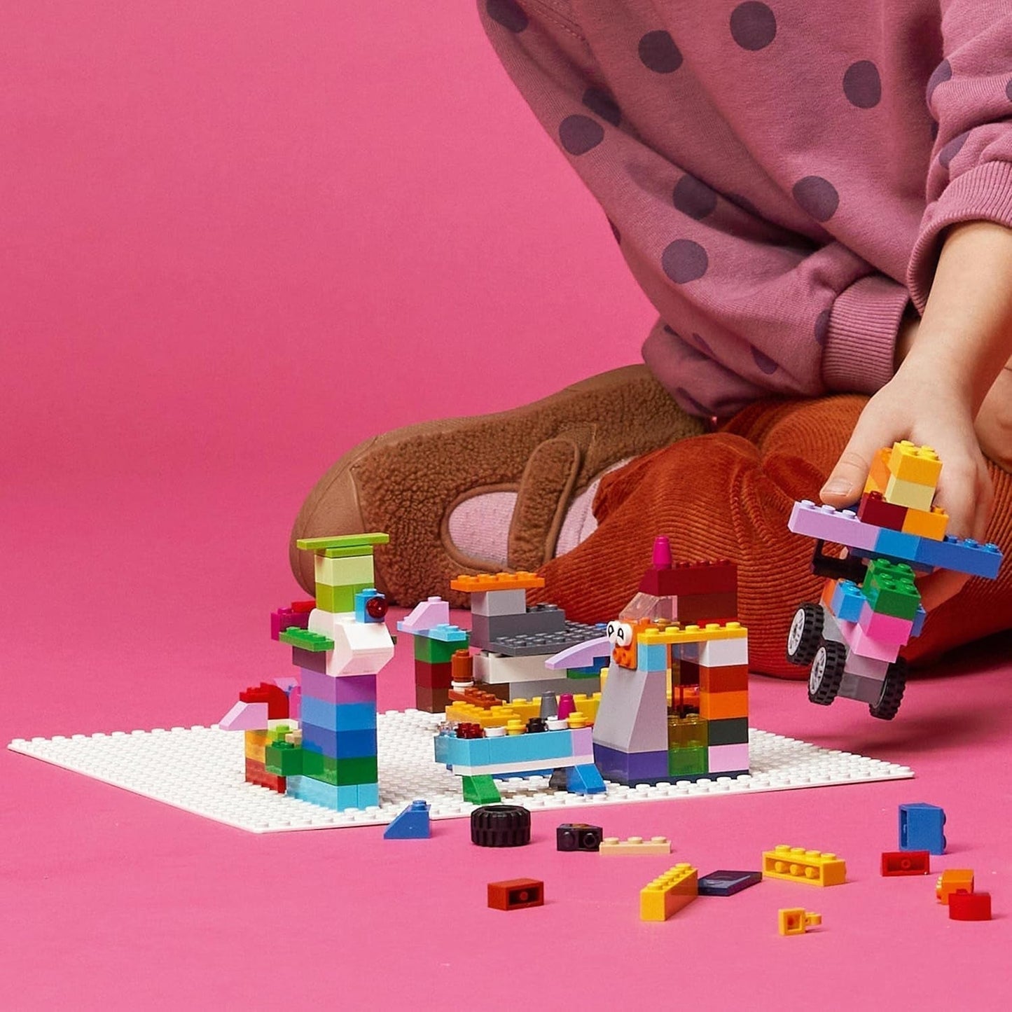 LEGO 11026 klassisk vit byggkloss fyrkantig bottenplatta med 32X32 fördjupningar som grundset Byggset för byggleksaker Besuche den LEGO-Store