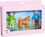 HABA 306147 - Little Friends lekset morföräldrar, flexibla dockor och djur från 3 år och uppåt, flerfärgad