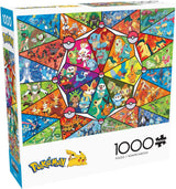 Buffalo Games - Pokemon - Målat glas start - pussel 1000 bitar Puzzle Naty Shop