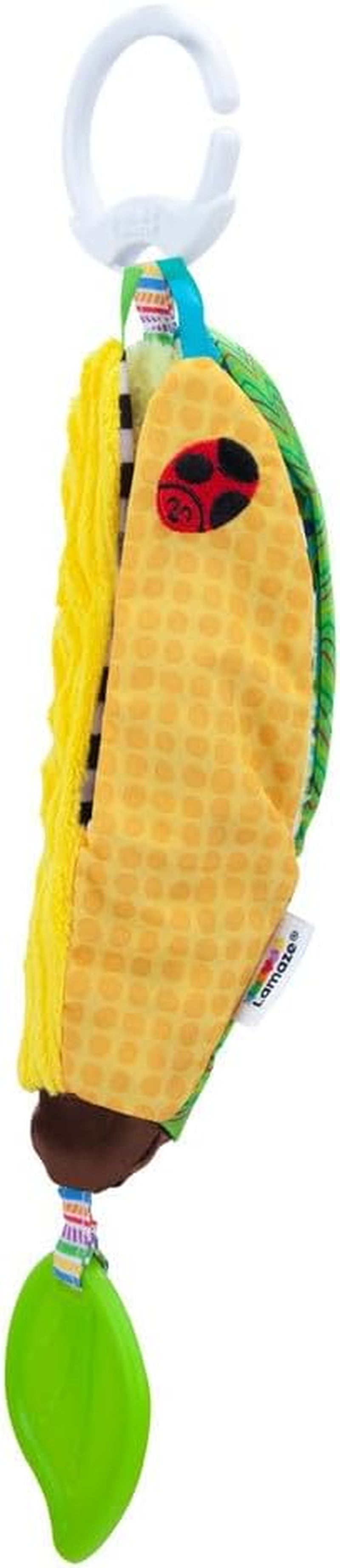 LAMAZE Bea the Banana, Clip on barnvagn och barnvagn Newborn Toy, Baby Sensory Toy med färger och ljud, utvecklingsleksak för pojkar och flickor 0-24 månader, Yellow Baby Toys Naty Shop