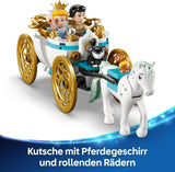 LEGO Ç€ Disney Princess Castle Askungen och hästvagn, set för flickor 6 år och uppåt, fantastisk leksak med prinsessan Askungen och Prince charmiga minidockor, presentidé för Disney-fans 43275 Byggset Beuche den LEGO-Store