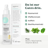 Rosemary Oil Hair Tonic Spray 100ml - Rosemary Oil Spray accelererar naturligt hårväxten - Hårväxtmedel för kvinnor och män - Håravfallsserum - Rosemary Hair Oil från Cosphera Hair Care Naty Shop