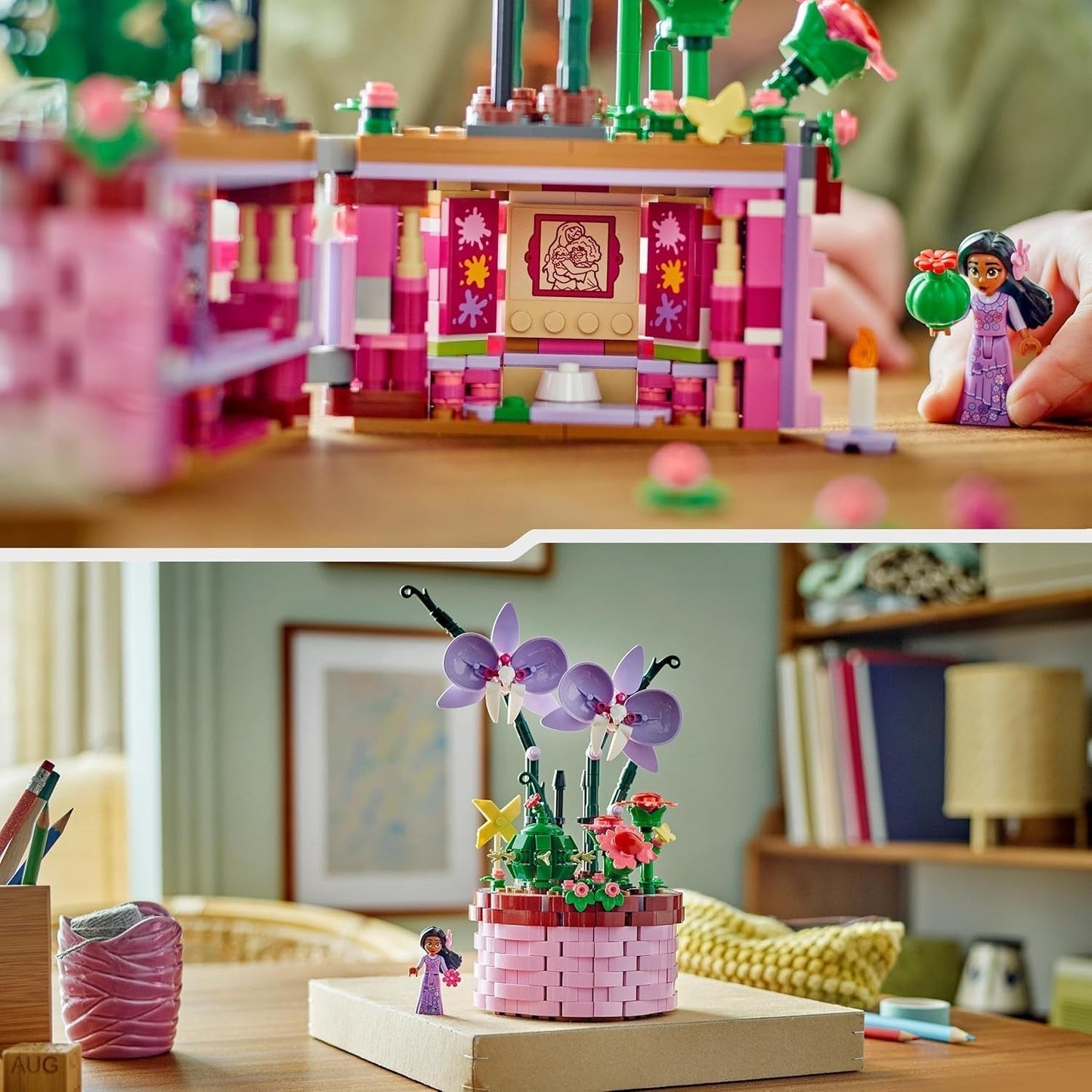 LEGO Ç€ Disney Encanto Isabellas blomkruka, byggleksaksorkidéset för barn, dekorativt byggset med filmkaraktär minidocka, presentidé för flickor och pojkar från 9 år 43237 Byggset Beuche den LEGO-Store