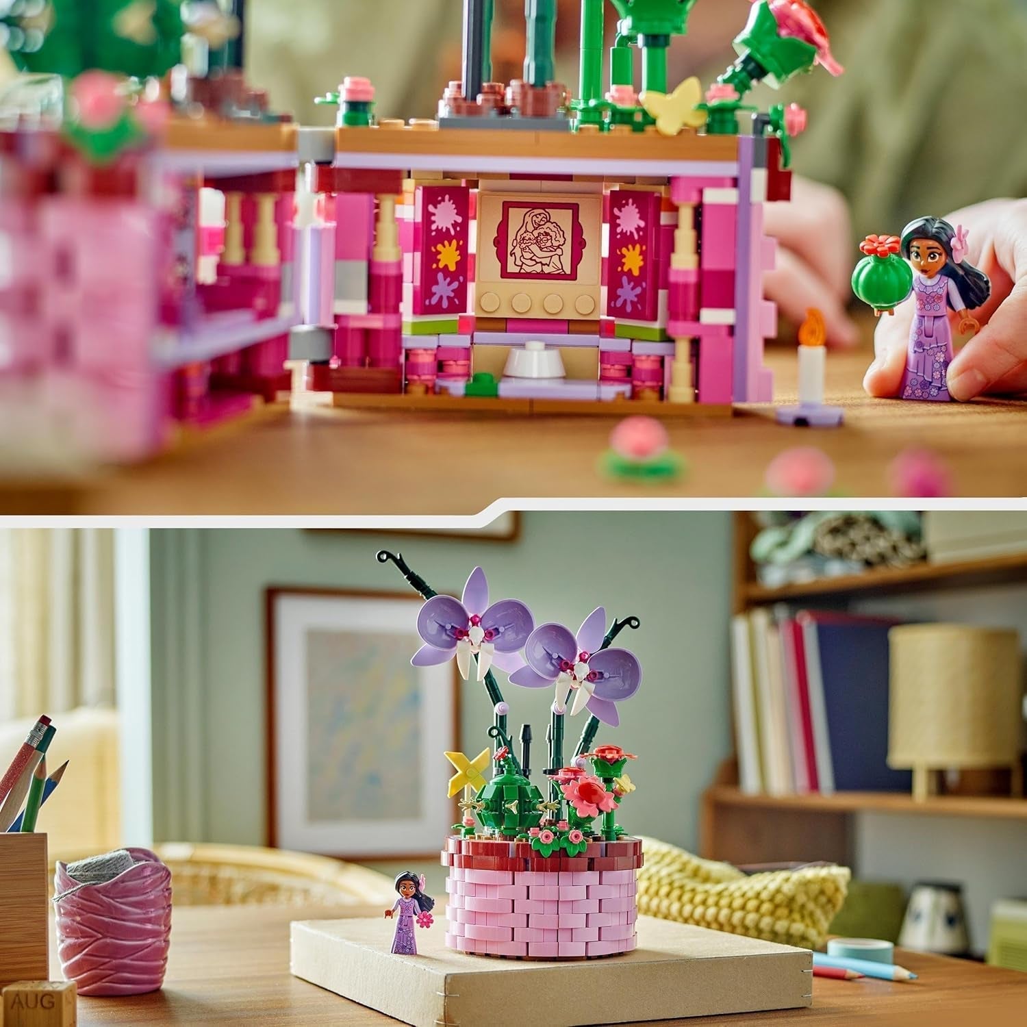 LEGO Ç€ Disney Encanto Isabellas blomkruka, byggleksaksorkidéset för barn, dekorativt byggset med filmkaraktär minidocka, presentidé för flickor och pojkar från 9 år 43237 Byggset Beuche den LEGO-Store