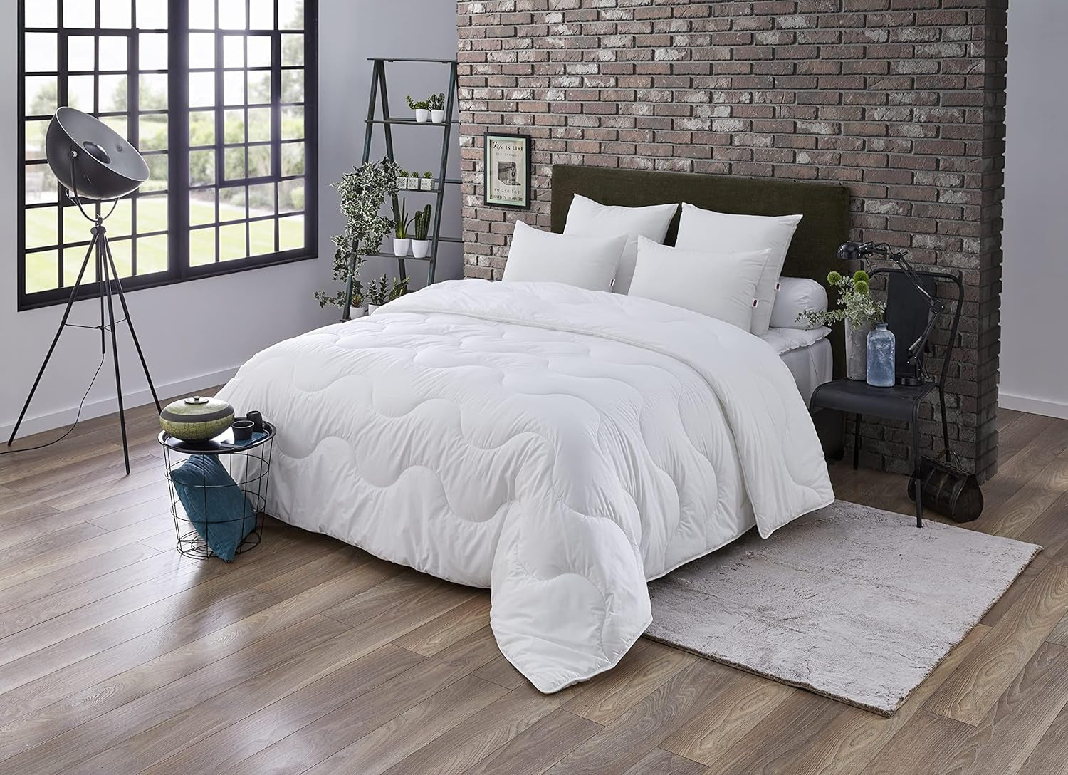 Maxiconfort Ultra täcke, varm syntetfiber, 260 X 240 cm, vita Täcken och täcken Naty Shop 140/200 Modern