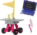 Barbiedocka för 65 år och 10 tillbehör, Astronautset för brunettdockor, Rover med hjul, rymdhjälm med byte av visir och mer, HRG45