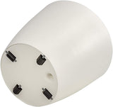 Dehner Mila blomkruka med självvattningssystem, Ø 30 cm, höjd 26 cm, plast, vit