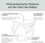 Kit & Kin Premium Eco-blöjor, storlek 4 (9-16 kg), 132 blöjor, växtbaserade och allergivänliga, pålitligt läckskydd, vegan och grymhetsfri