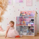 Olivias Little World Glasshouse Kids 12" Dockhus & 10 docktillbehör 3,5" Multi Td-12518D Dockhus Naty Shop