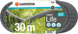 Gardena Liano Life 1/2 tum textilslang, set 30m: Extremt flexibel textil trädgårdsslang med PVC innerslang, knäckfri, lätt, väderbeständig (18457-20)