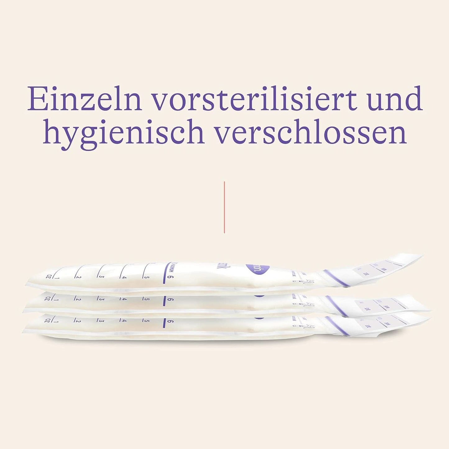 Lansinoh Muttermilchbeutel - 25 Stück - Zum Sicheren Aufbewahren Und Einfrieren Von Muttermilch - Hygienisk & Platzsparend Tillbehör Mat och Amning Bebe Naty Shop