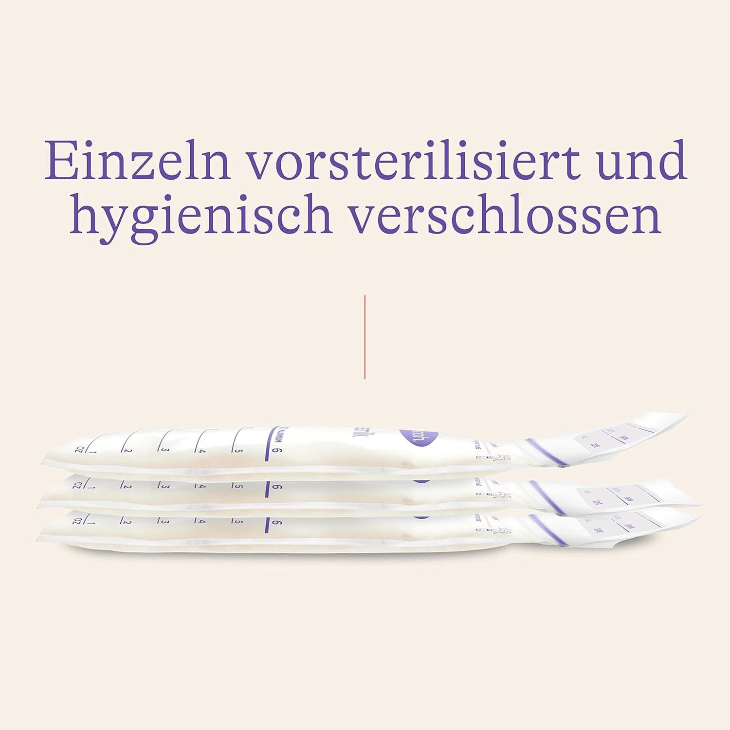 Lansinoh Muttermilchbeutel - 25 Stück - Zum Sicheren Aufbewahren Und Einfrieren Von Muttermilch - Hygienisk & Platzsparend Tillbehör Mat och Amning Bebe Naty Shop