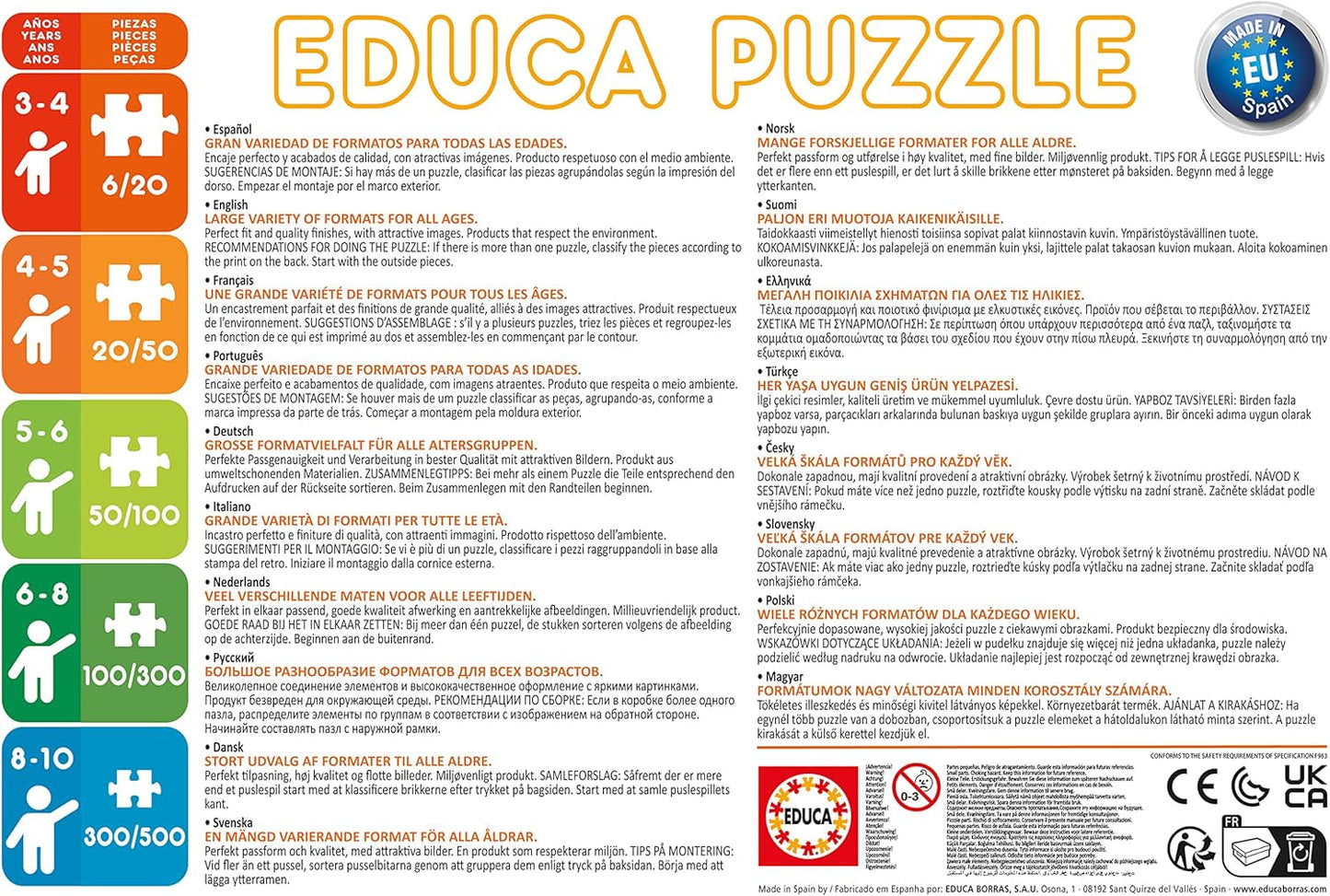 Educa - Pussel 200 bitar | Disney parad, pussel 200 bitar för barn från 6 år, Disney World (13289) Puzzle Naty Shop