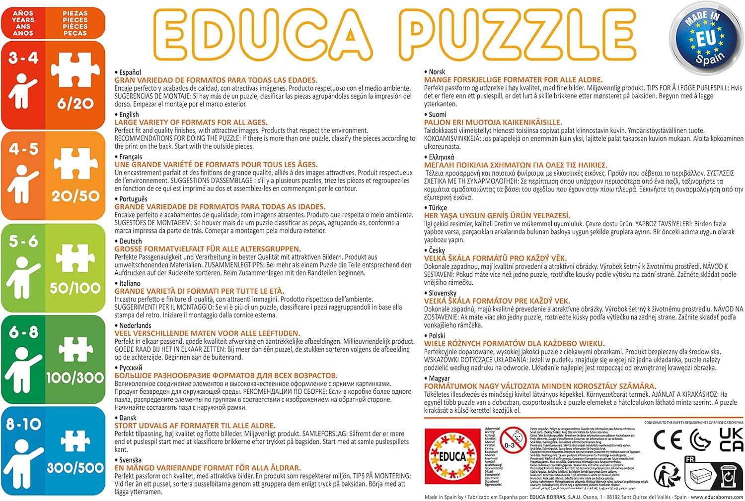 Educa - Pussel 200 bitar | Disney parad, pussel 200 bitar för barn från 6 år, Disney World (13289) Puzzle Naty Shop