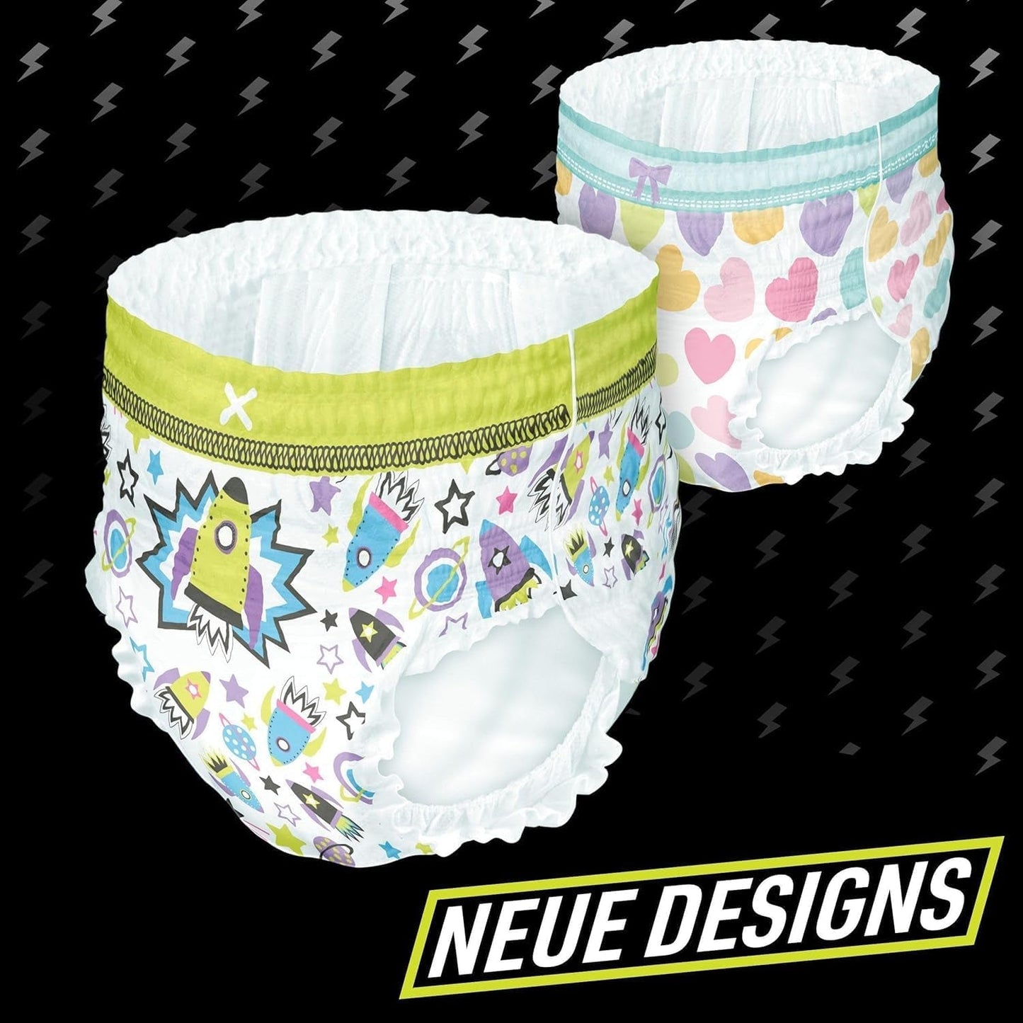 Rymdskeppspyjamasbyxor, 10-pack absorberande nattbyxor, 7 år, 17 kg-30 kg, läckageskydd hela natten