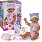 BABY Born Eva 43Cm, docka med 10 funktioner och tillbehör, för barn från 3 år, fungerar utan batteri, stor docka 43Cm, 836408 Zapf Creation Dolls Naty Shop Standardtitel