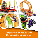 LEGO 60339 City Stuntz Stuntz Show Double Looping Set, inkl. ramp, monstertruck, 2X motorcykel och 7 minifigurer, leksak för barn över 7 år Byggset Besuche den LEGO-Store