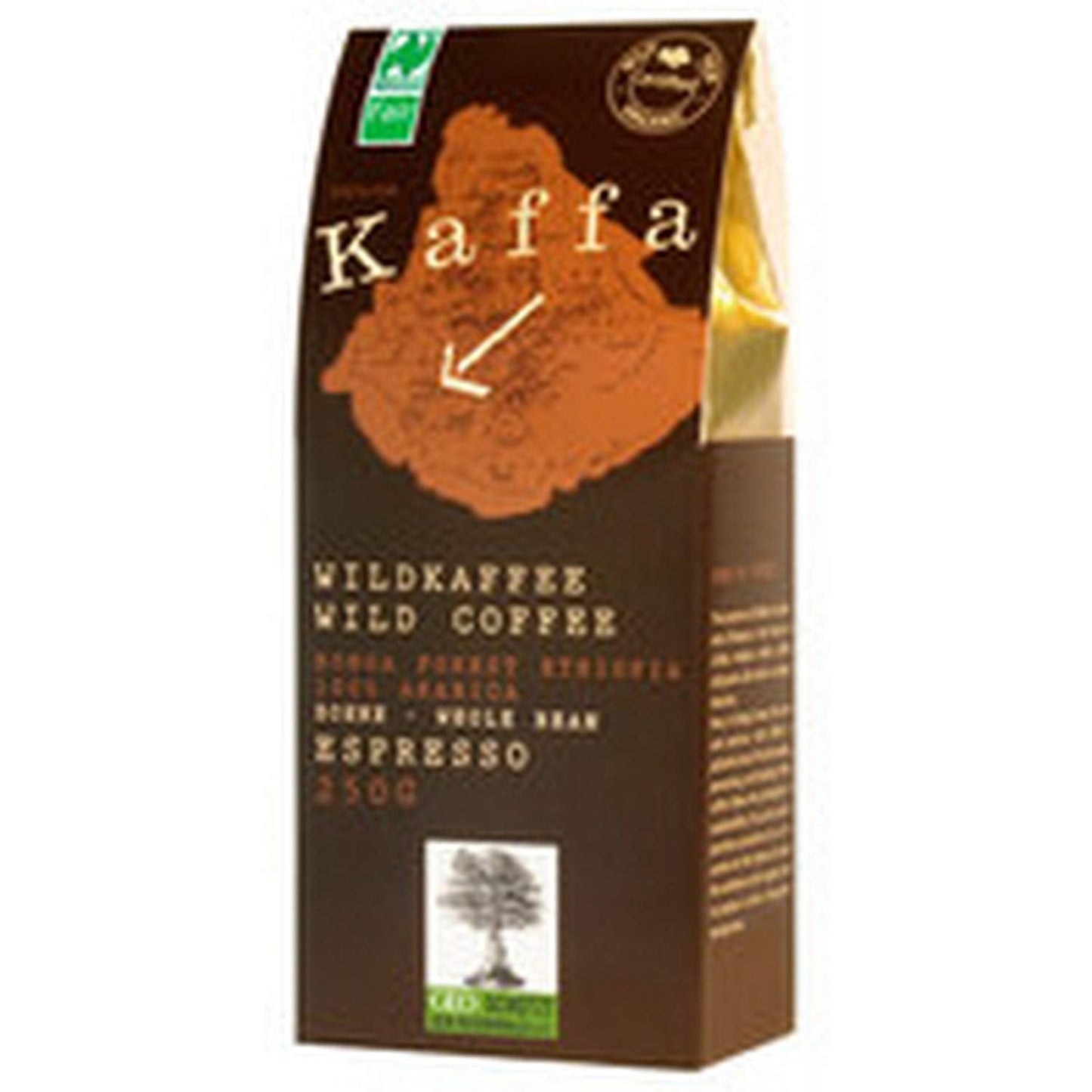 Espresso "Kaffa", hela vilda kaffebönor (250 g) - Ekologisk