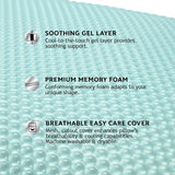 Sealy SE '19 Essentials SM Aqua Bubble Gel Sheet, 1 MC (US) kudde, vit, 61 X 40 X 14 cm Naty Shop Standardkuddar