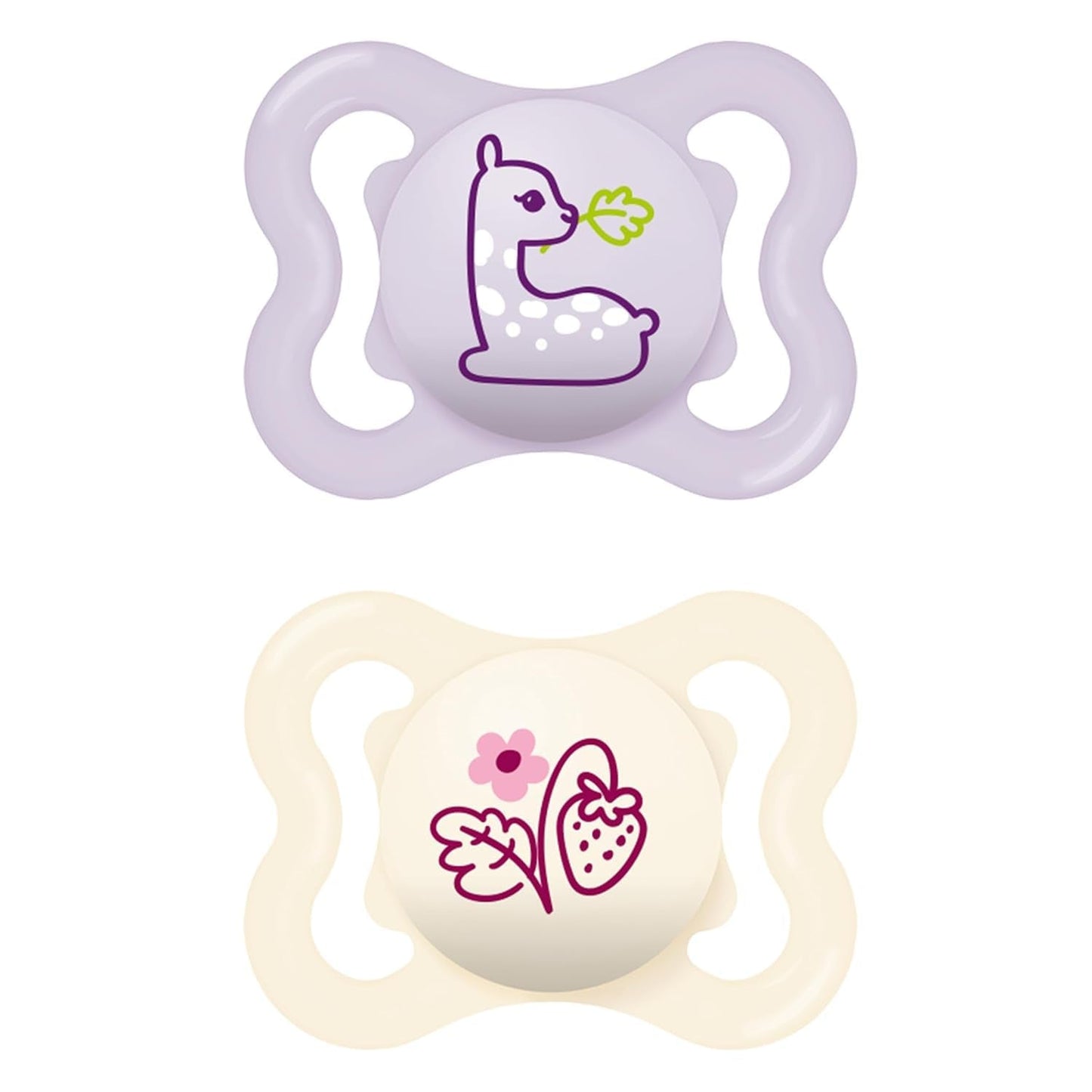 MAM Air Silikonnappar 2-pack Extra lätt och luftig design Tandvänlig bebisnapp Tillverkad av MAM SkinSoft Special Silikon med Napplåda 6-16 Månader Bear/Rhino