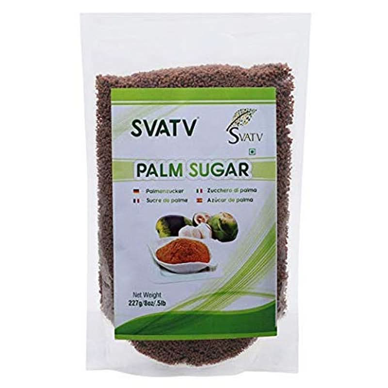 SVATV Brunt palmsockerpulver, 227 gram Sweeteners Naty Shop
