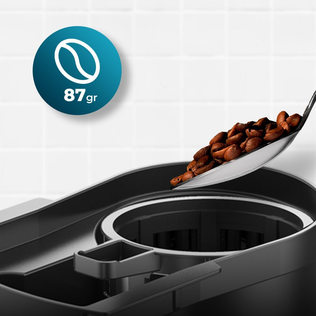 Cecotec Coffee 66 Grind & Drop Essential droppkaffebryggare. 1086 W, Bladslip, Upp till 12 koppar, Extreme Aroma Technology, Digital, Rostfritt stål, Autoavstängning.